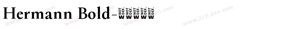Hermann Bold字体转换